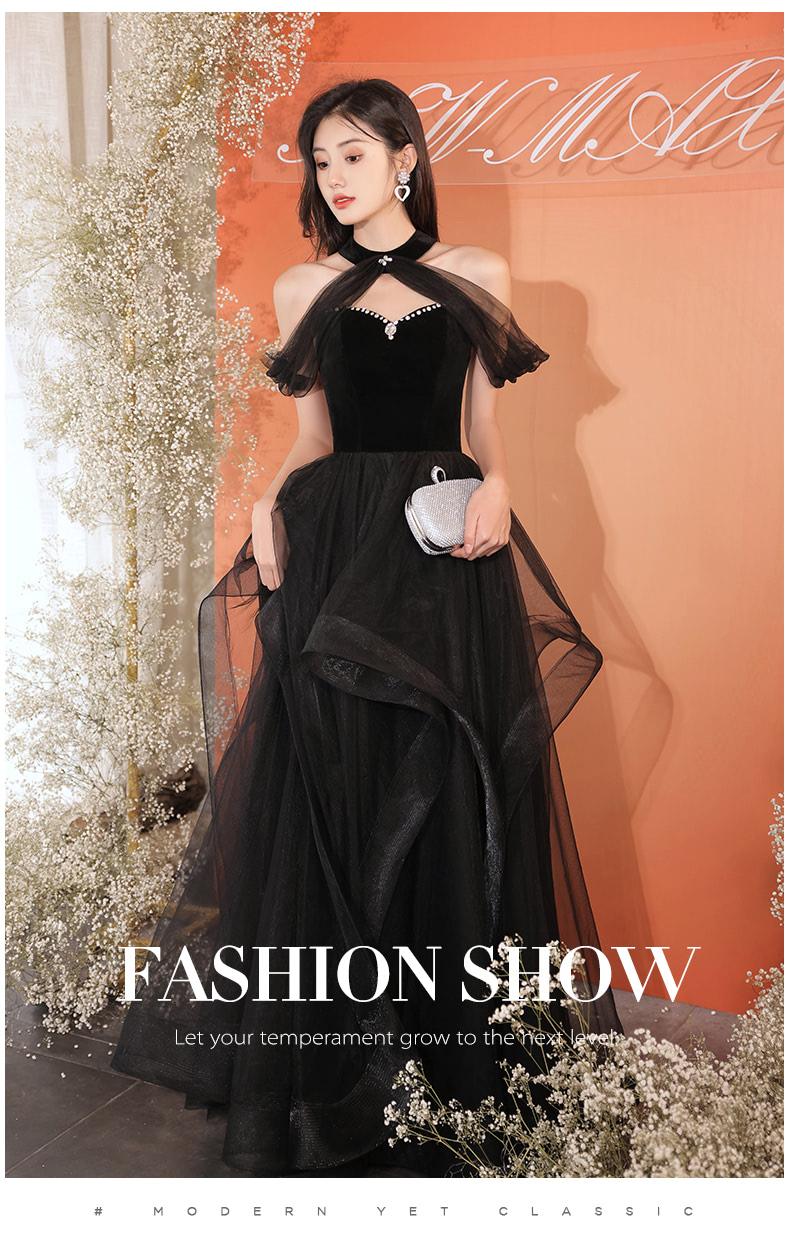 Beautiful-Black-Audrey-Hepburn-Style-Tulle-Evening-Party-Dress07