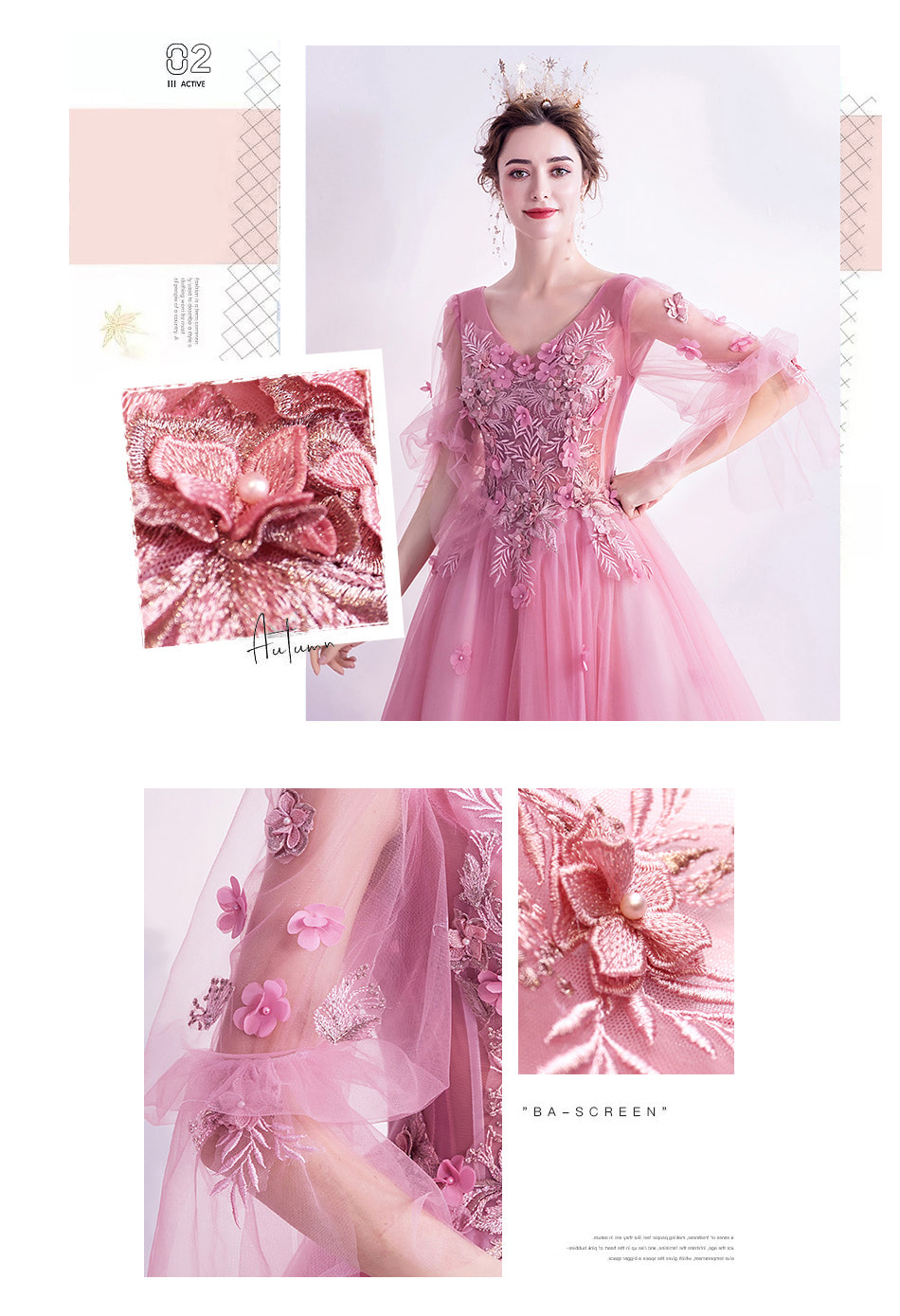Beautiful-Pink-Flower-Embroidery-Prom-Long-Dress-with-Tulle-Sleeves09