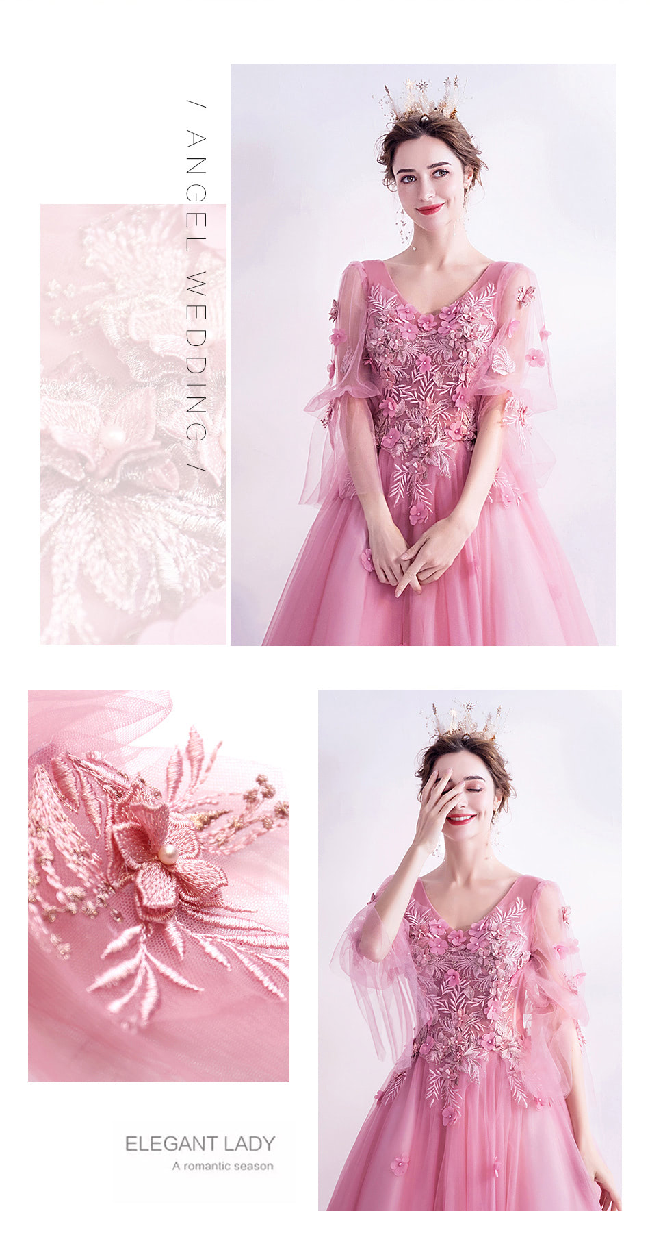 Beautiful-Pink-Flower-Embroidery-Prom-Long-Dress-with-Tulle-Sleeves14