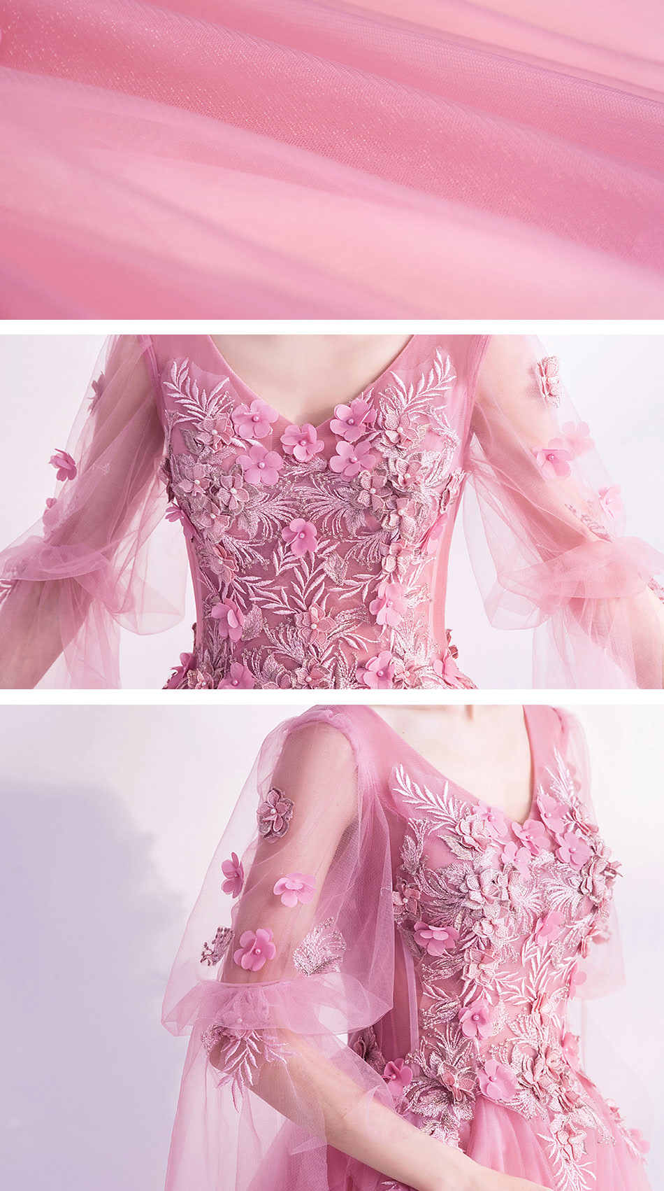 Beautiful-Pink-Flower-Embroidery-Prom-Long-Dress-with-Tulle-Sleeves19
