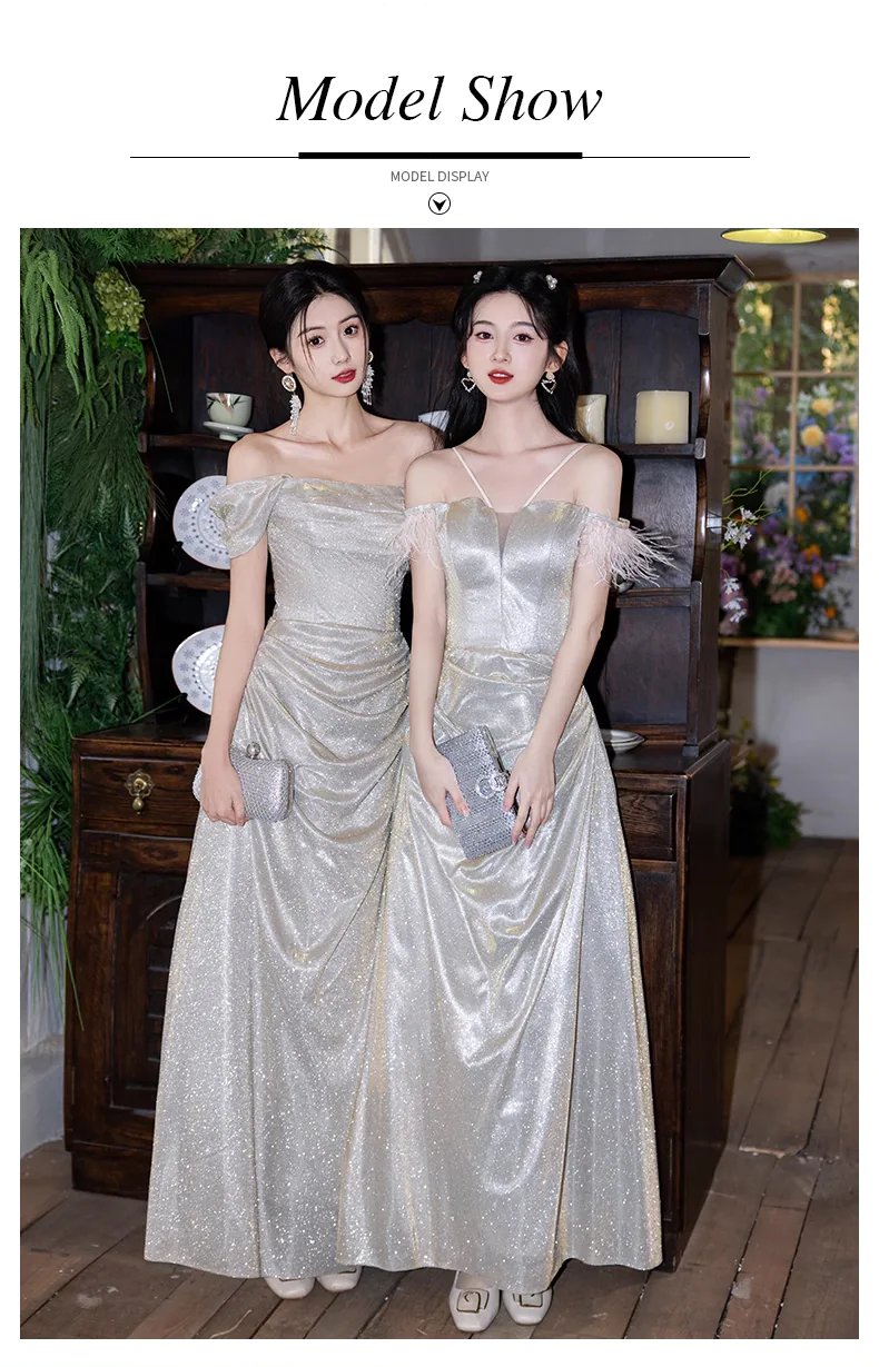 Elegant-Champagne-Gold-Off-Shoulder-Sparkly-Bridesmaid-Party-Dress12