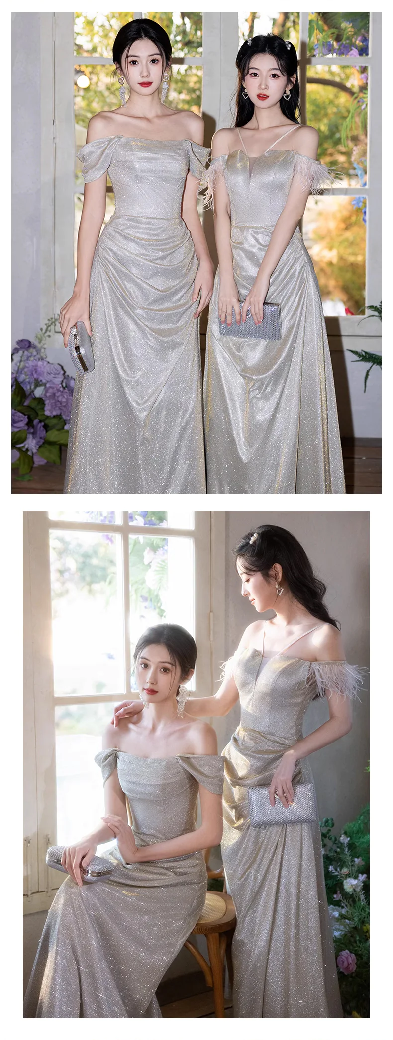 Elegant-Champagne-Gold-Off-Shoulder-Sparkly-Bridesmaid-Party-Dress14