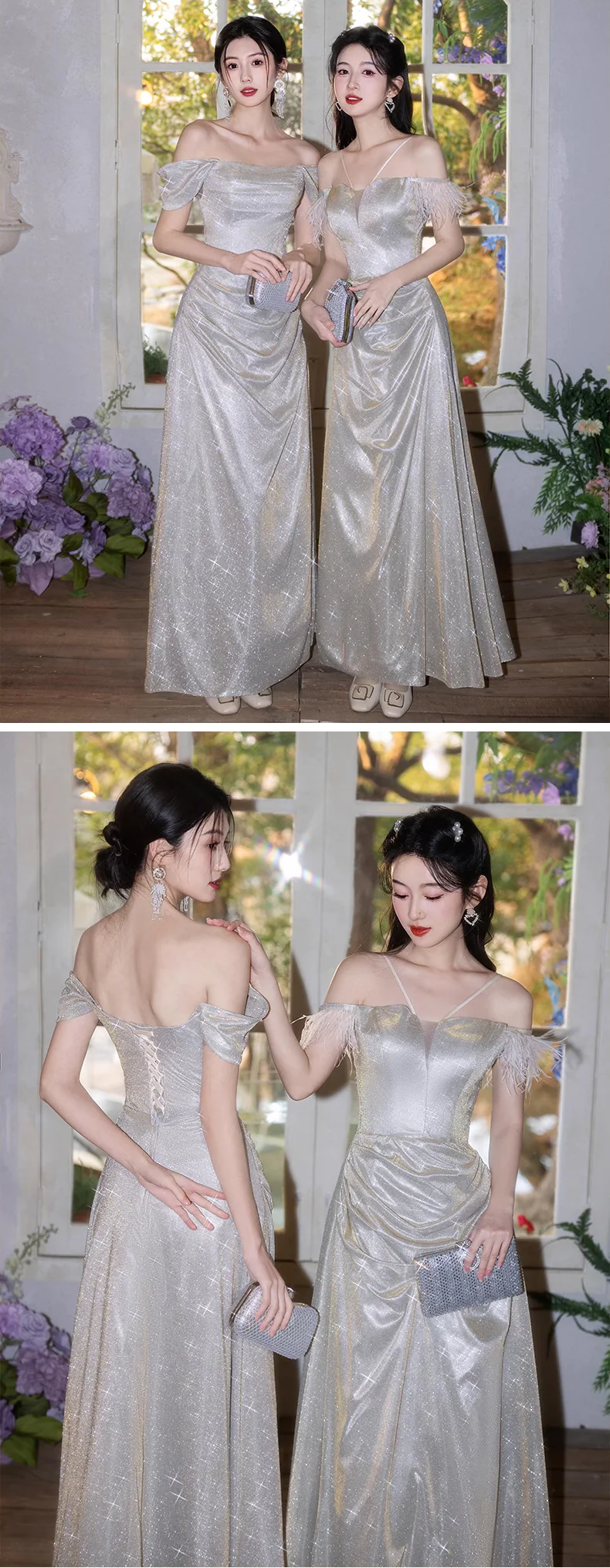 Elegant-Champagne-Gold-Off-Shoulder-Sparkly-Bridesmaid-Party-Dress15
