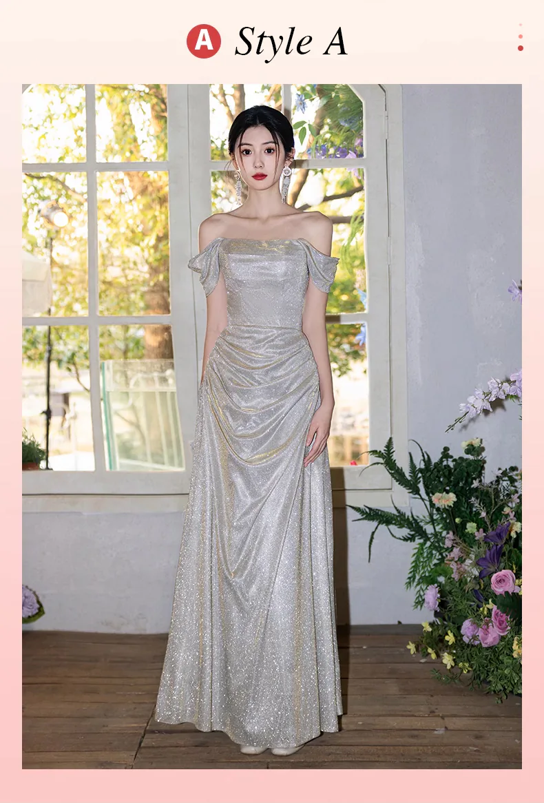 Elegant-Champagne-Gold-Off-Shoulder-Sparkly-Bridesmaid-Party-Dress16