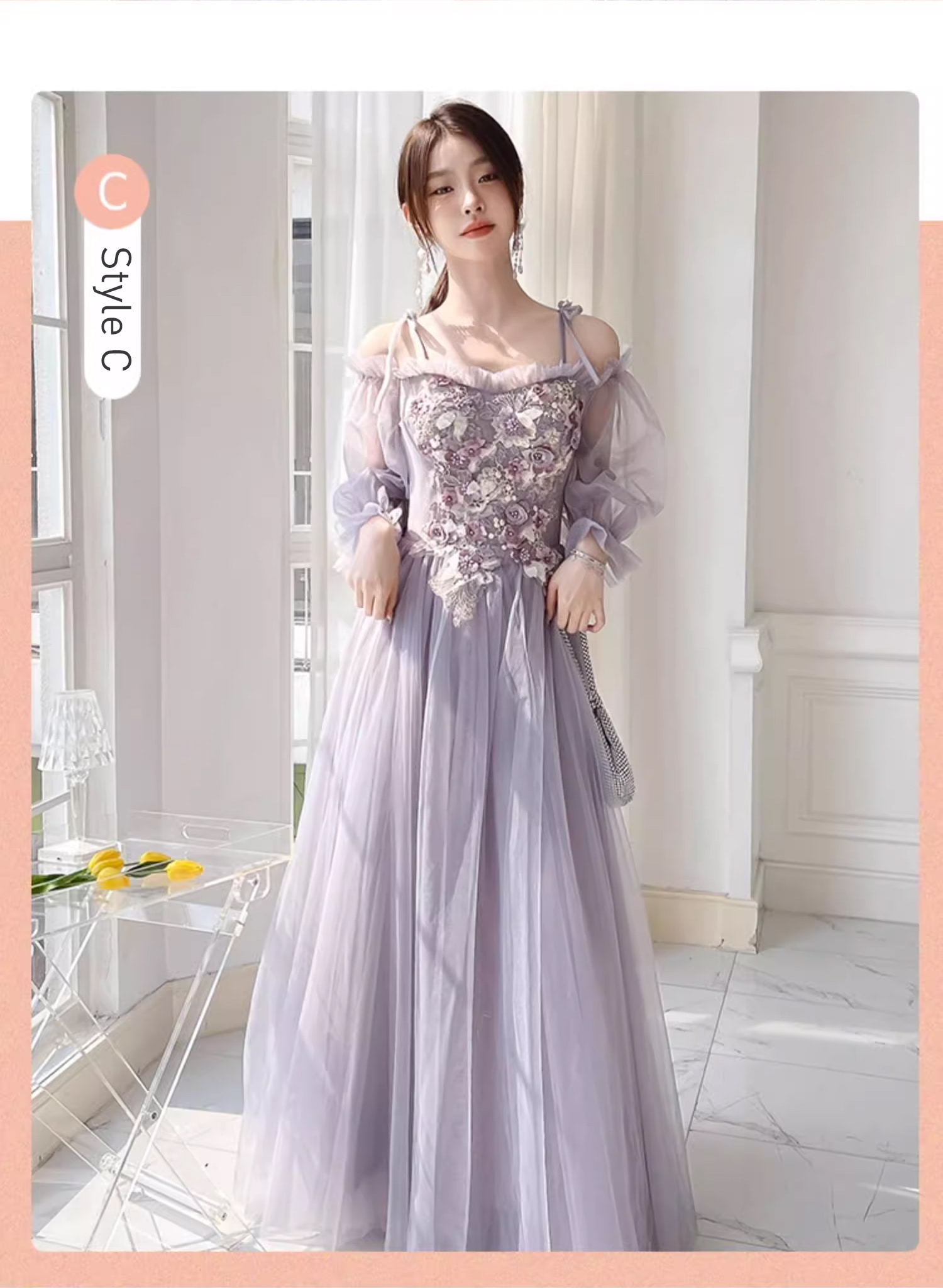 Fairy-Grayish-Purple-Floral-Embroidery-Wedding-Guest-Bridesmaid-Dress19