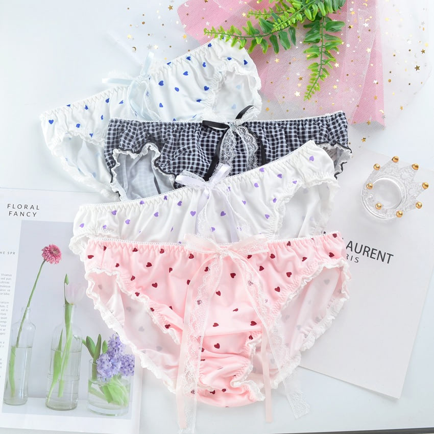 Kawaii-Milk-Silk-Printed-Panties-Lovely-Seamless-Underwear-Briefs11