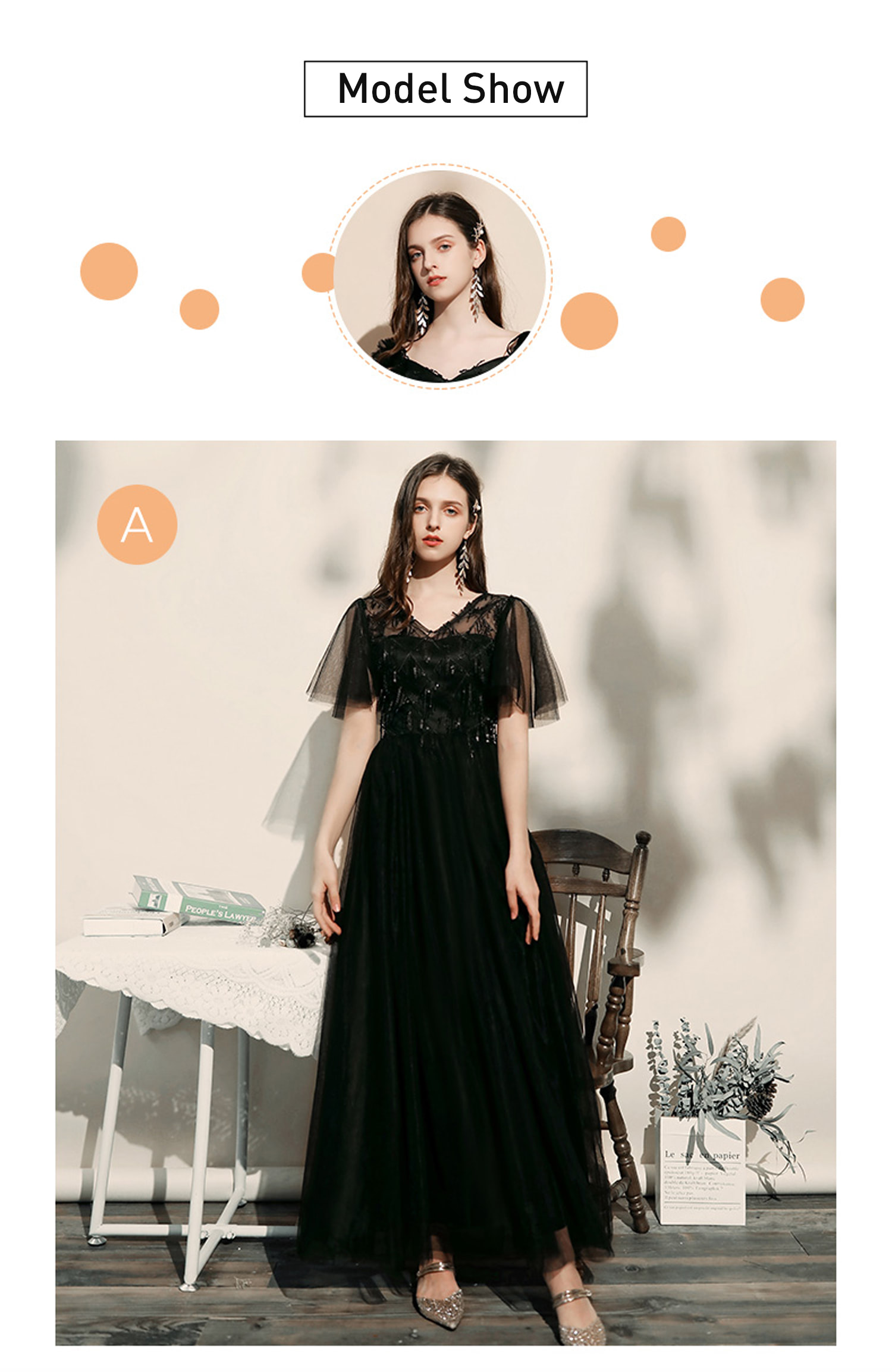 Modest-Black-Chiffon-Wedding-Party-Bridesmaid-Long-Formal-Dress15