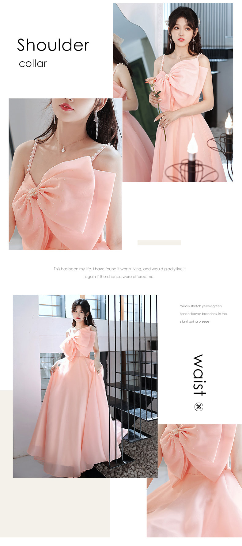 Pretty-Pink-Prom-Party-Long-Slip-Dress-Cute-Bow-Tie-Ball-Gown08