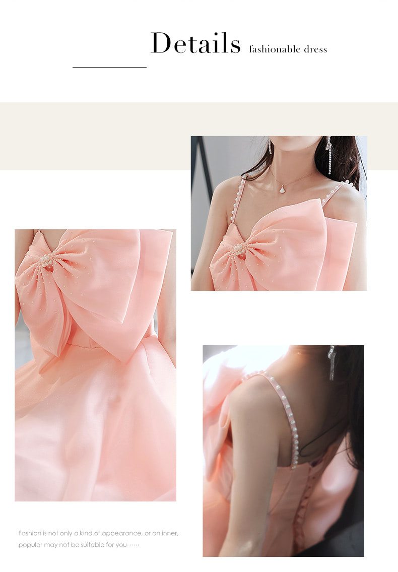 Pretty-Pink-Prom-Party-Long-Slip-Dress-Cute-Bow-Tie-Ball-Gown14