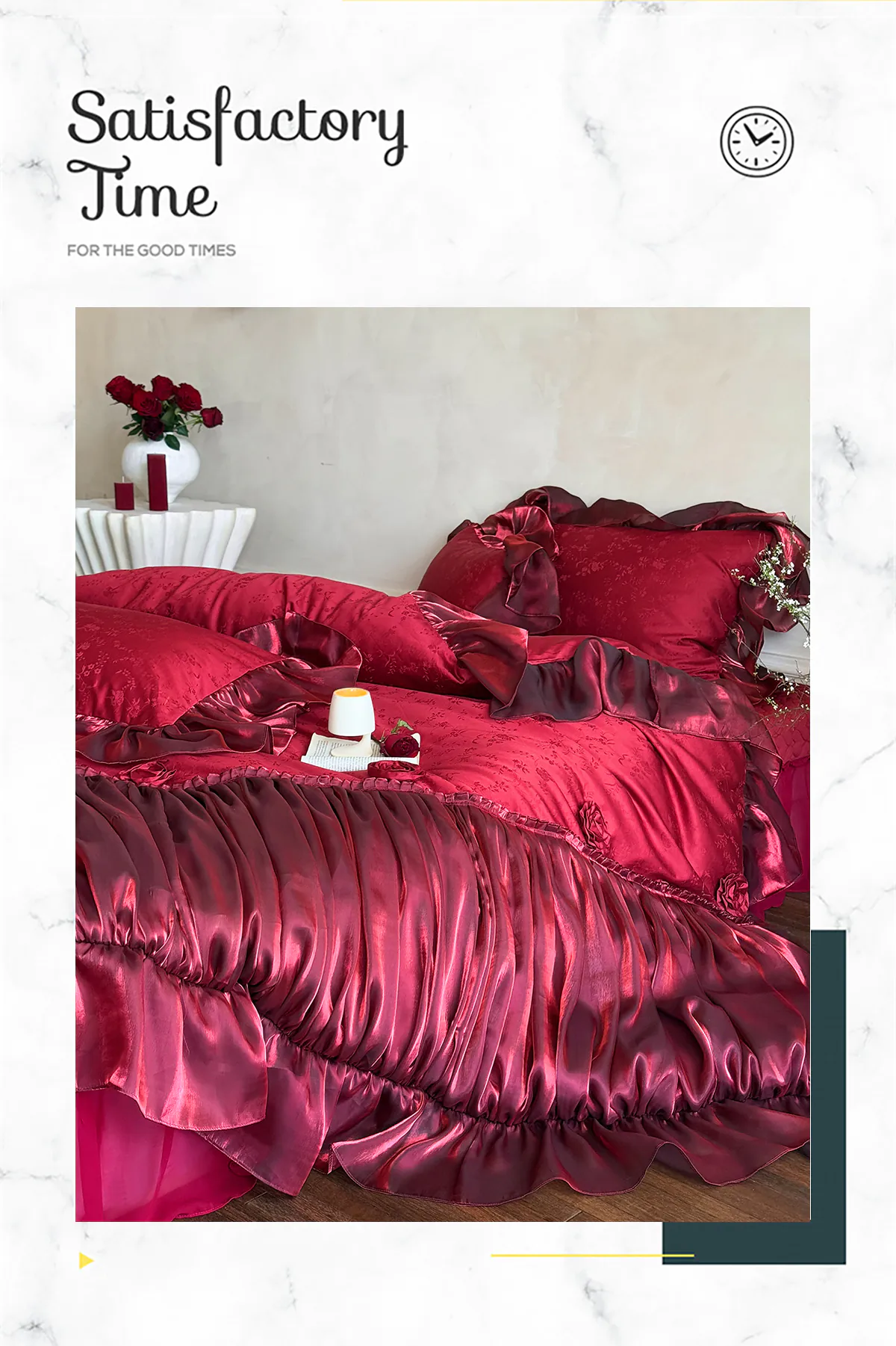 Romantic-100-Long-Staple-Cotton-Pleated-Skirt-Jacquard-Bedding-Set08