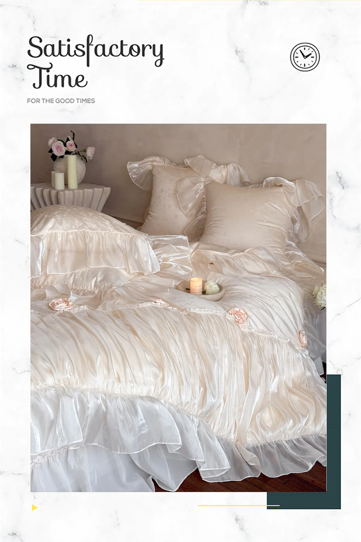Romantic-100-Long-Staple-Cotton-Pleated-Skirt-Jacquard-Bedding-Set13