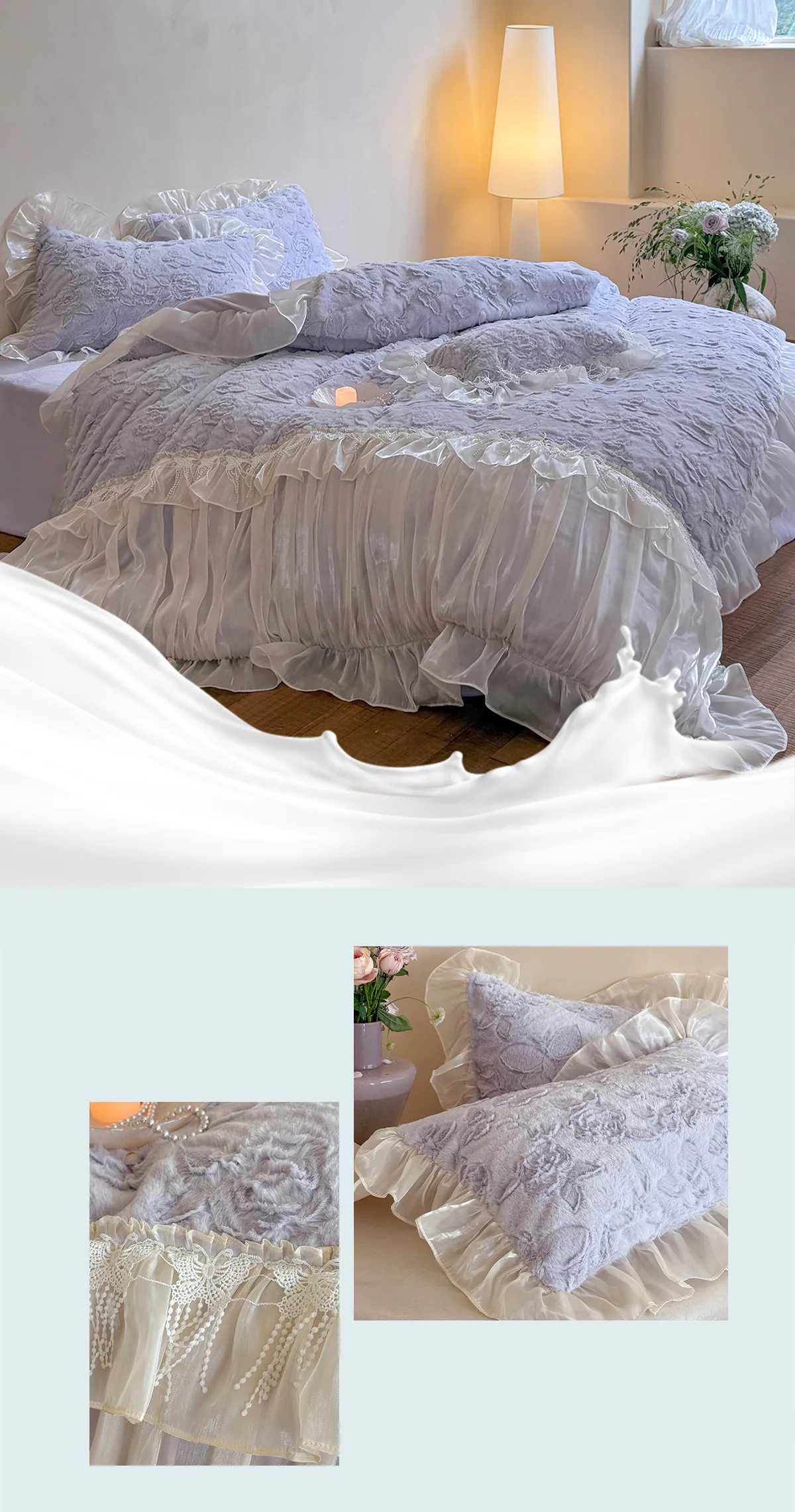 Romantic-Court-3D-Floral-Plush-Milk-Velvet-Ruffle-Edge-Bedding-Set13
