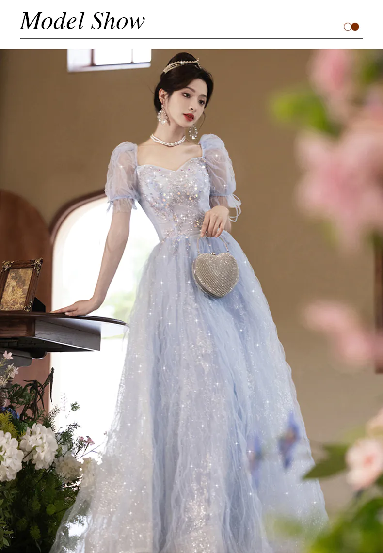 Romantic-Sweetheart-Neckline-Blue-Tulle-Evening-Cocktail-Formal-Dress12