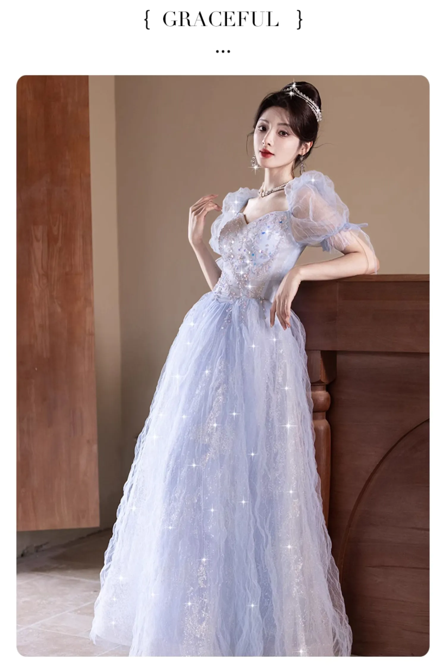 Romantic-Sweetheart-Neckline-Blue-Tulle-Evening-Cocktail-Formal-Dress13