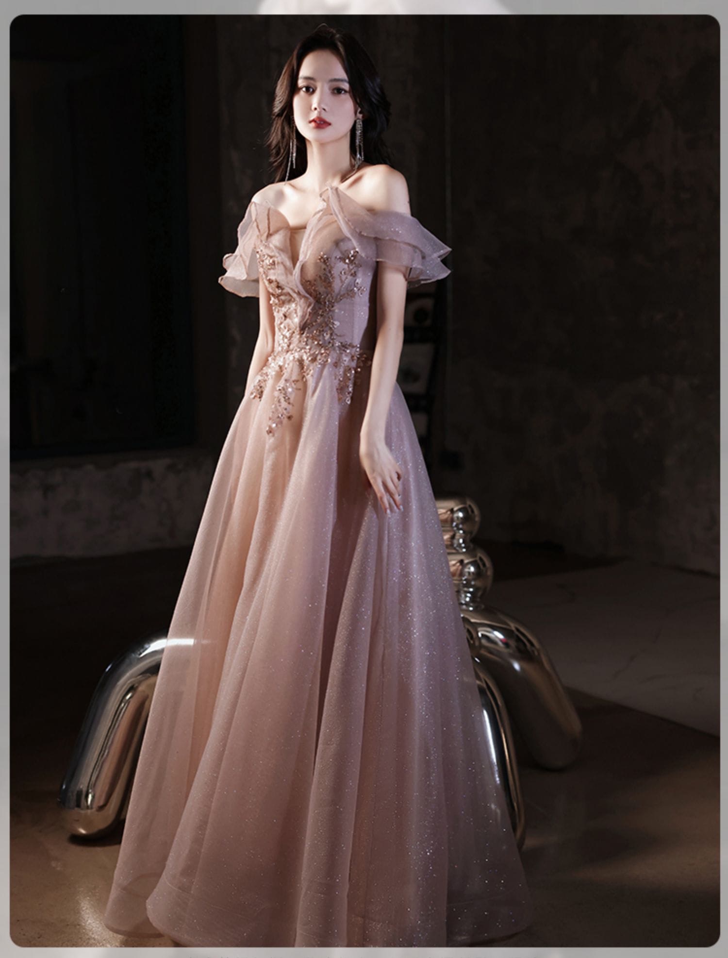 Sexy-Princess-Off-Shoulder-Pink-Cocktail-Prom-Formal-Maxi-Dress07