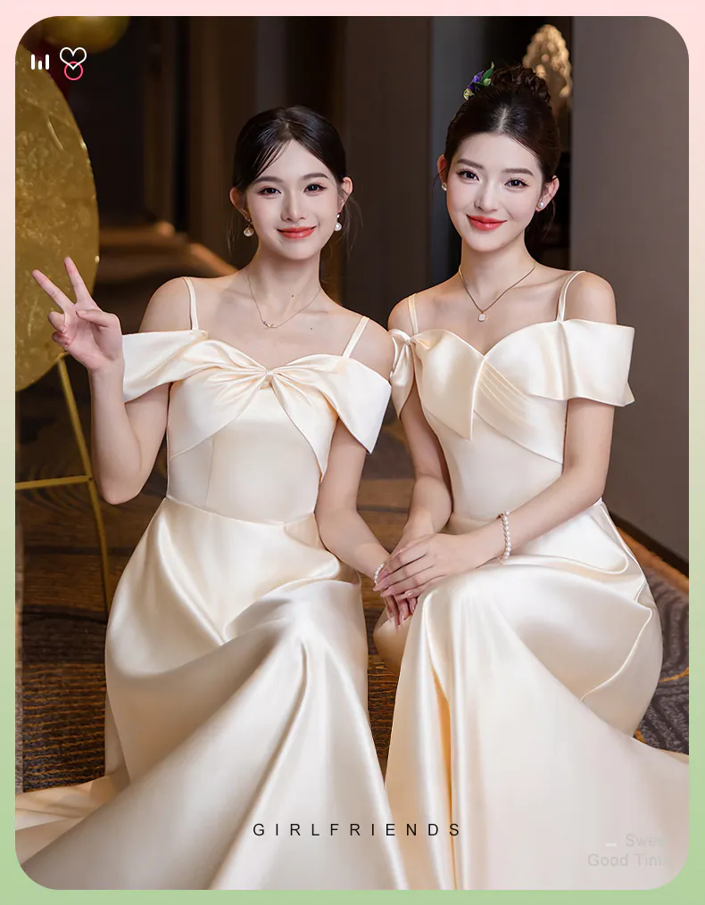 Simple-Elegant-A-Line-Neutral-Satin-Junior-Champagne-Bridesmaid-Dress07