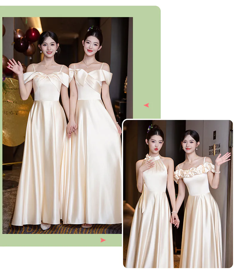 Simple-Elegant-A-Line-Neutral-Satin-Junior-Champagne-Bridesmaid-Dress09