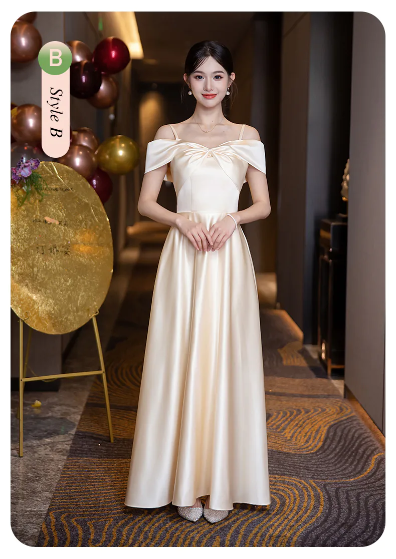 Simple-Elegant-A-Line-Neutral-Satin-Junior-Champagne-Bridesmaid-Dress18