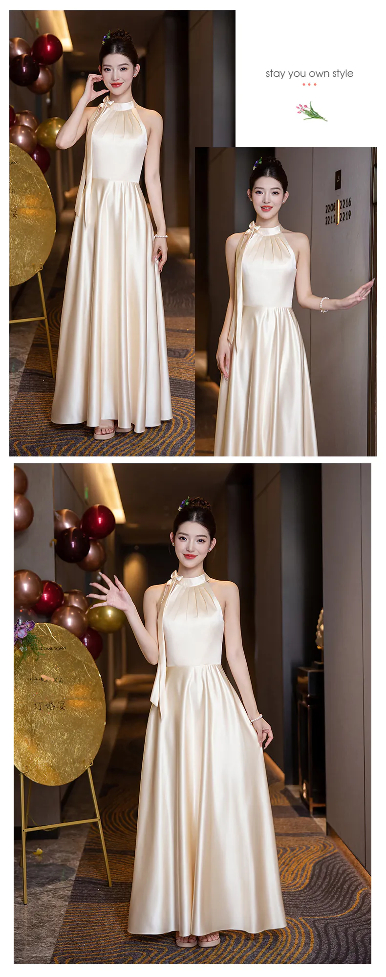 Simple-Elegant-A-Line-Neutral-Satin-Junior-Champagne-Bridesmaid-Dress21