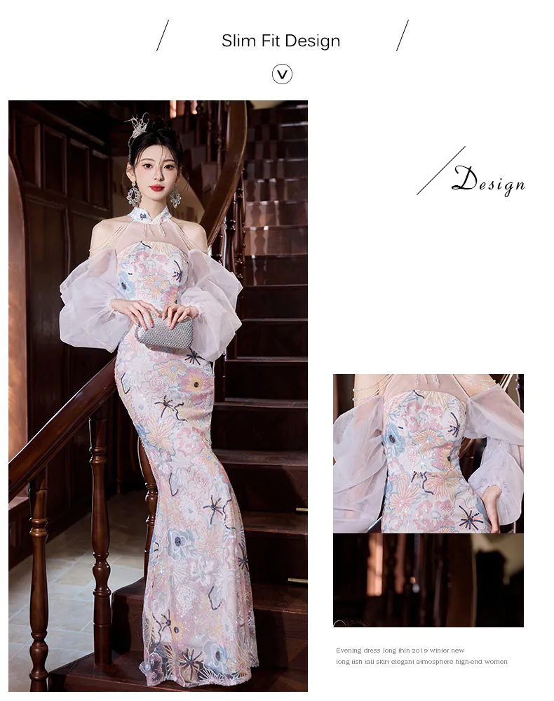 Soft-Pink-Floral-Embroidery-Halter-Neck-Mermaid-Formal-Gown-Party-Dress09