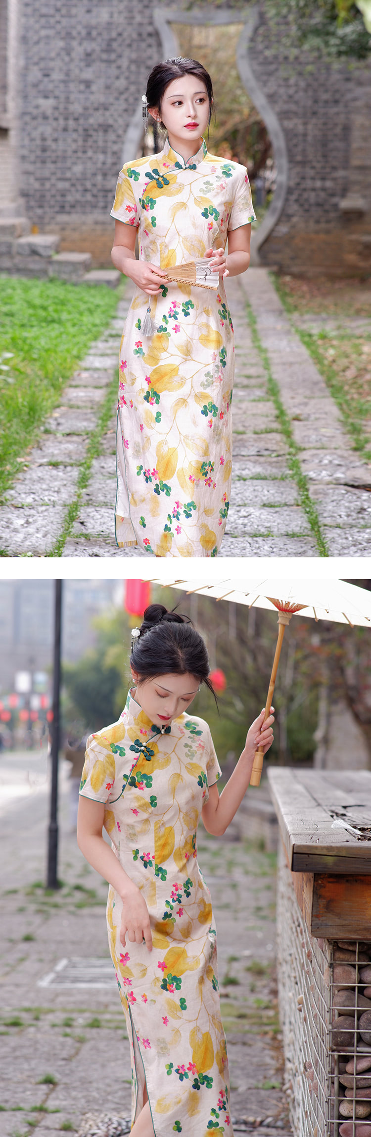 Stand-Neck-Qipao-Dress-Short-Sleeve-Daily-Casual-Cheongsam10