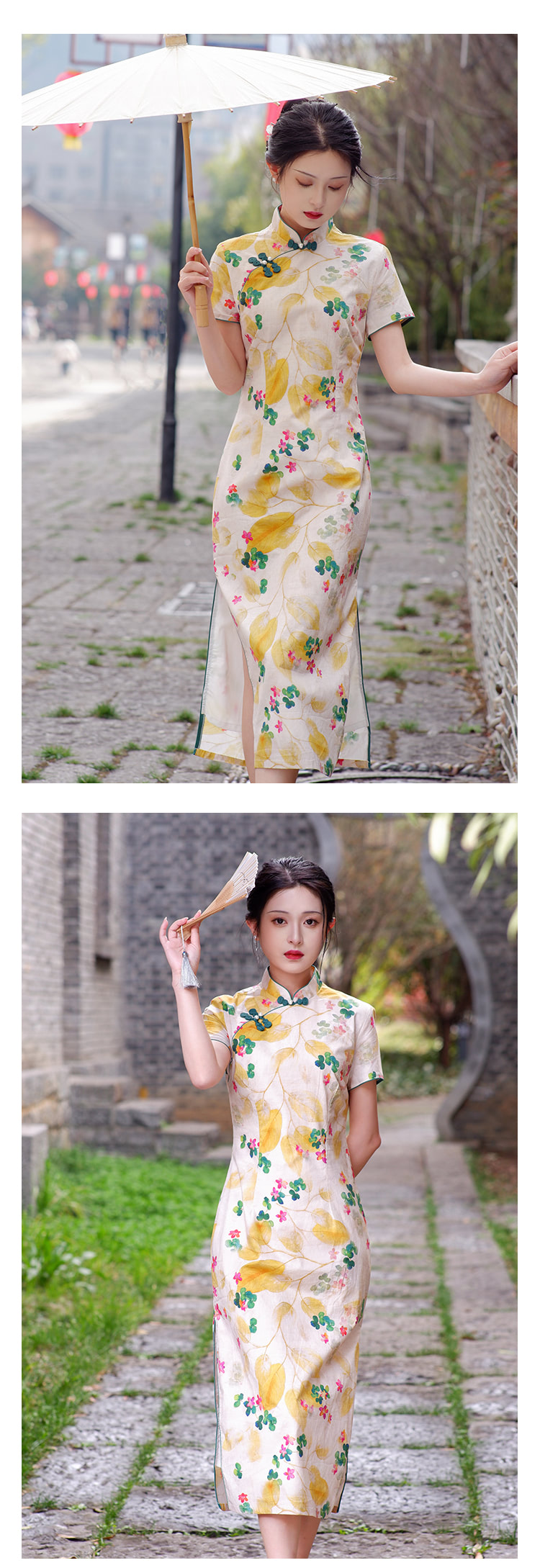 Stand-Neck-Qipao-Dress-Short-Sleeve-Daily-Casual-Cheongsam12