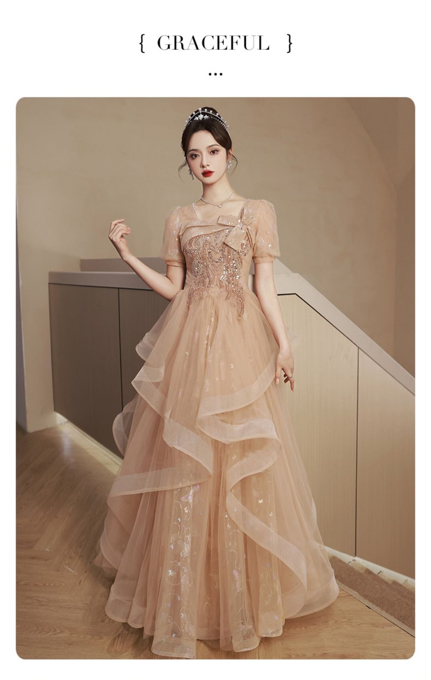 Unique-A-Line-Princess-Short-Sleeve-Ball-Gown-Long-Prom-Dress11