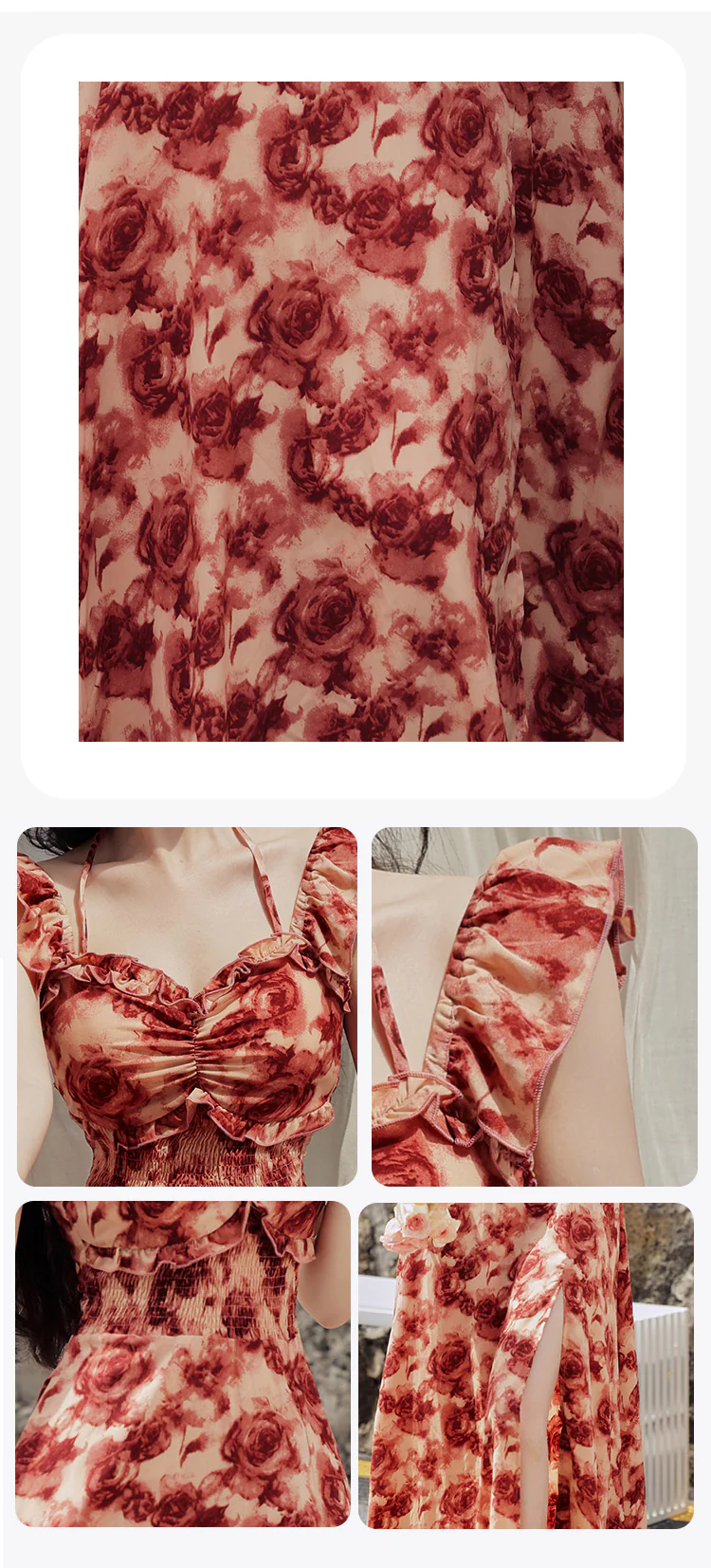 Vintage-Wine-Red-Rose-Floral-Print-Ruffle-Sleeves-Summer-Vacation-Dress09