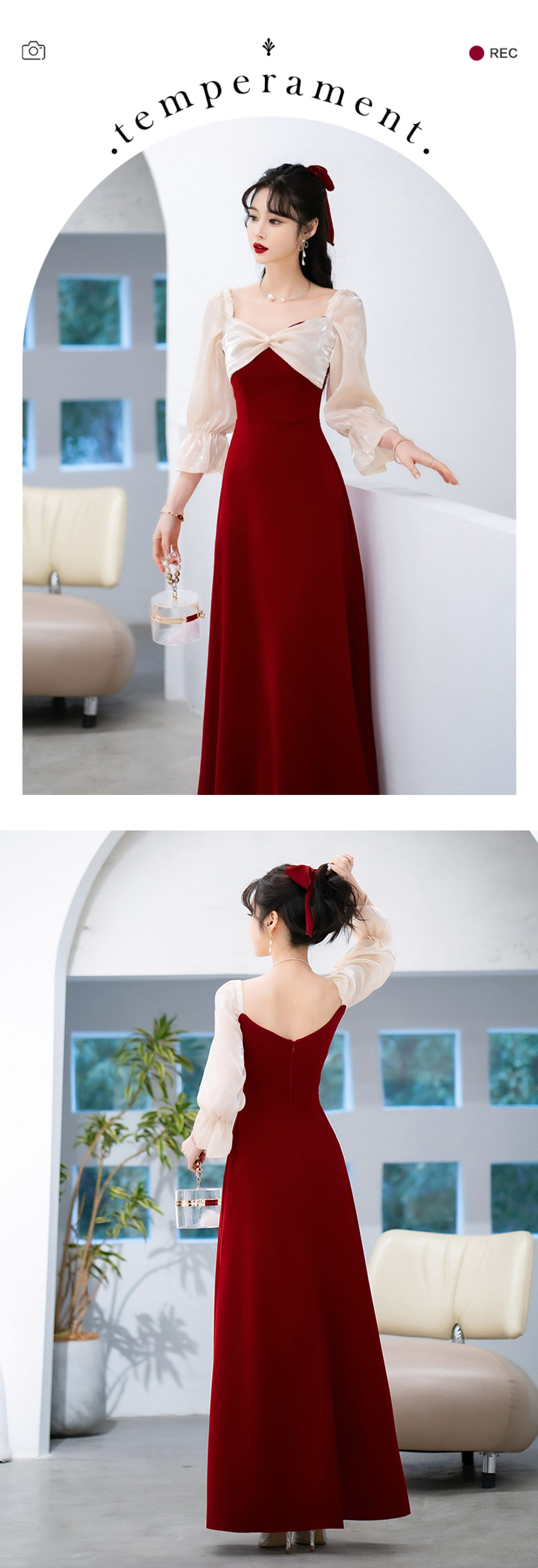 Burgundy-Long-Sleeve-Homecoming-Prom-Evening-Party-Long-Dress13