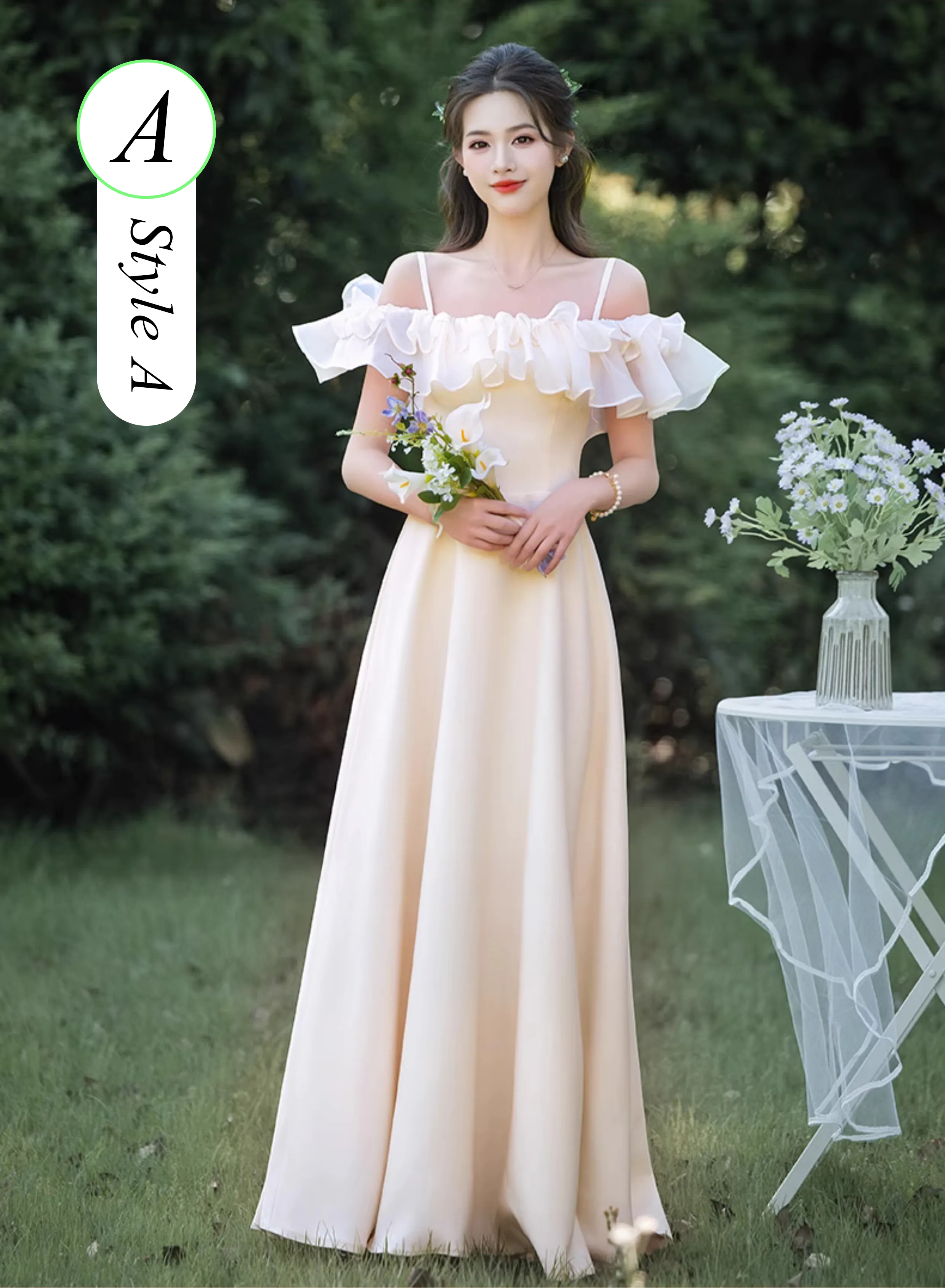 Champagne-Satin-Wedding-Guest-Bridesmaid-Dress-with-Different-Styles19