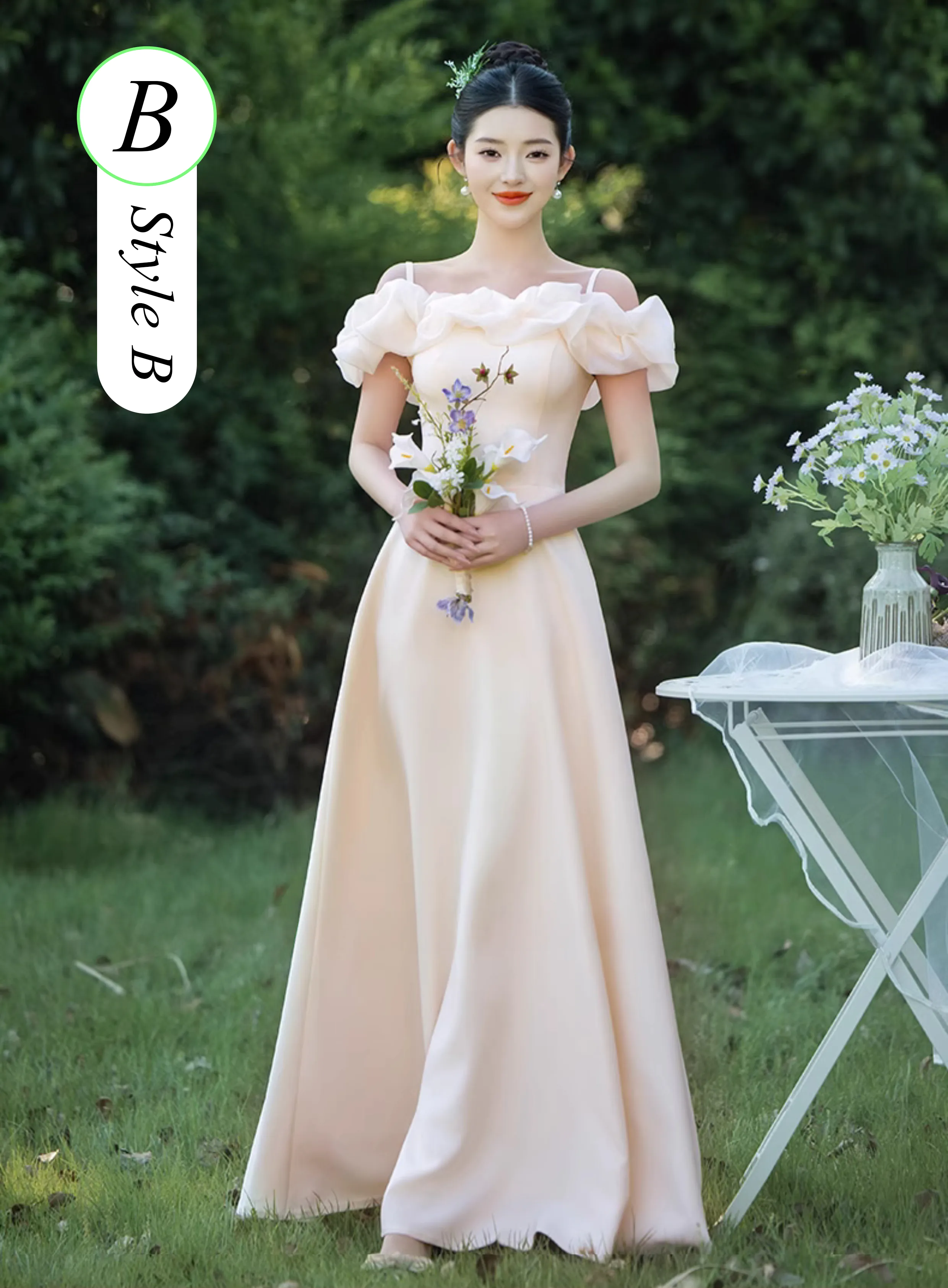 Champagne-Satin-Wedding-Guest-Bridesmaid-Dress-with-Different-Styles22