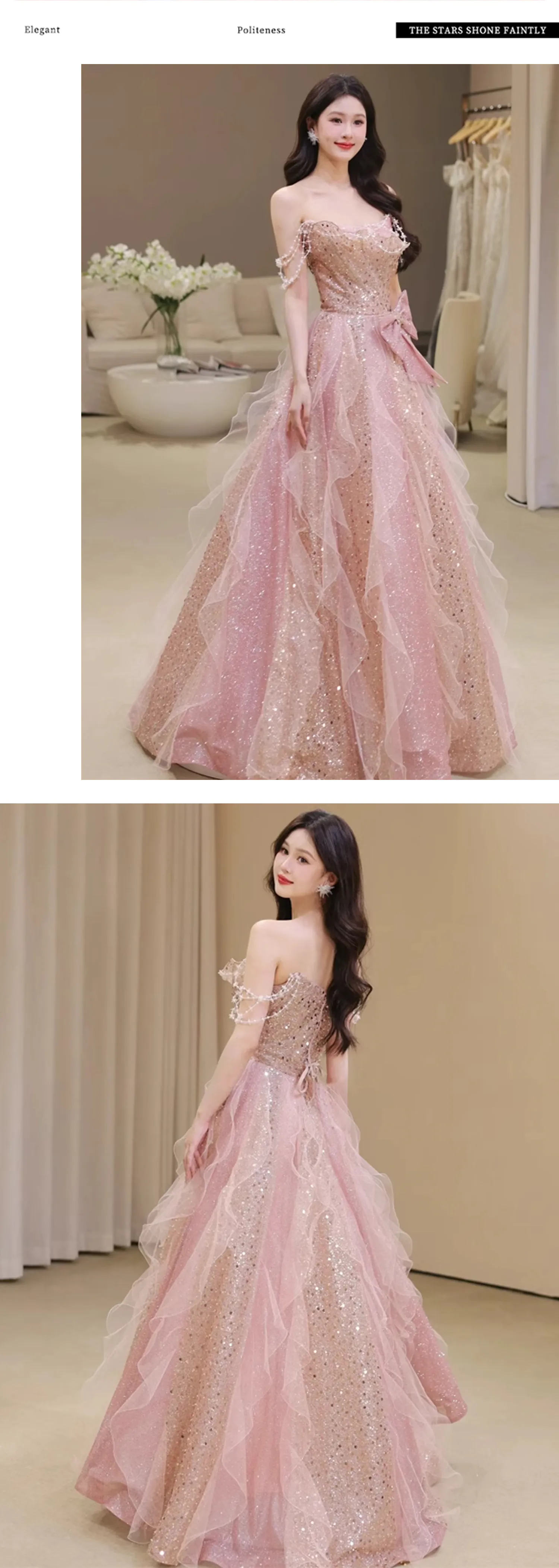 Fairy-Pink-Tulle-Off-the-Shoulder-Party-Formal-Dress-Banquet-Evening-Gown09