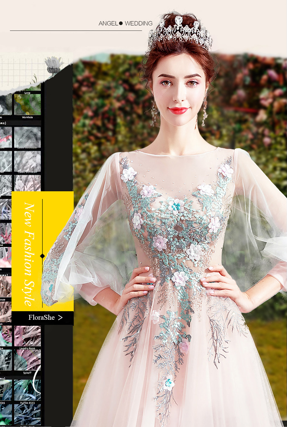 Fairy-Pink-Tulle-Puff-Sleeves-Floral-Embroidery-Prom-Party-Dress07