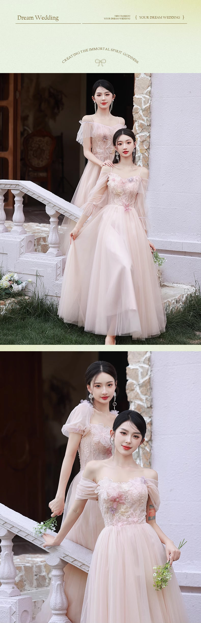 Fashion-Ladies-Beach-Wedding-Pink-Floral-Bridesmaid-Maxi-Dress15