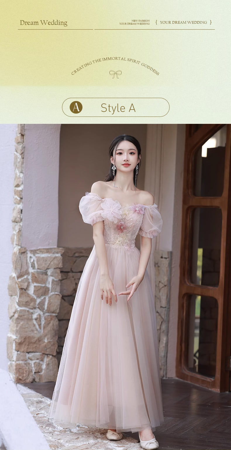 Fashion-Ladies-Beach-Wedding-Pink-Floral-Bridesmaid-Maxi-Dress18