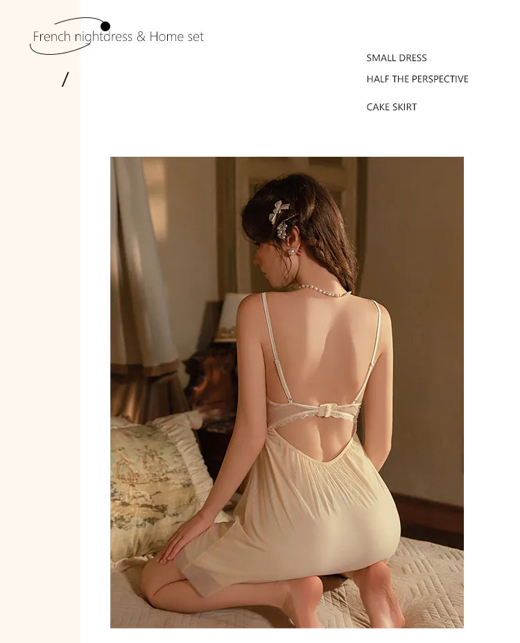 French-Style-Sheer-Mesh-Lace-Up-Corset-Built-In-Bra-Babydoll-Nightgown09