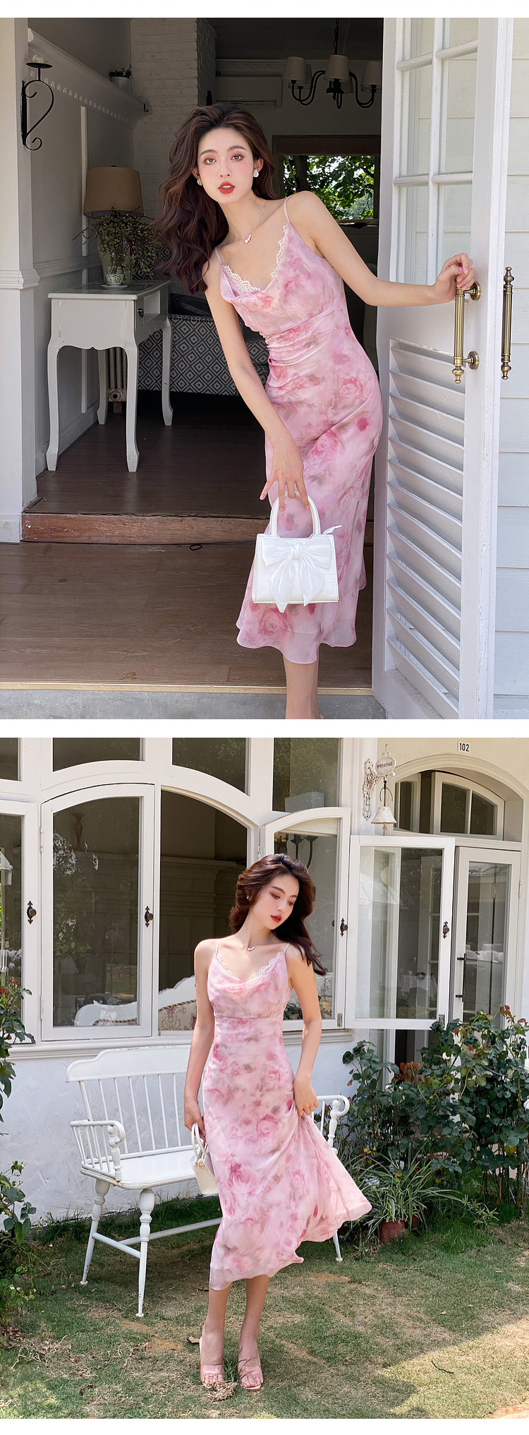 Ladies-Sweet-Floral-Printed-Summer-Casual-Pink-Long-Slip-Dress13