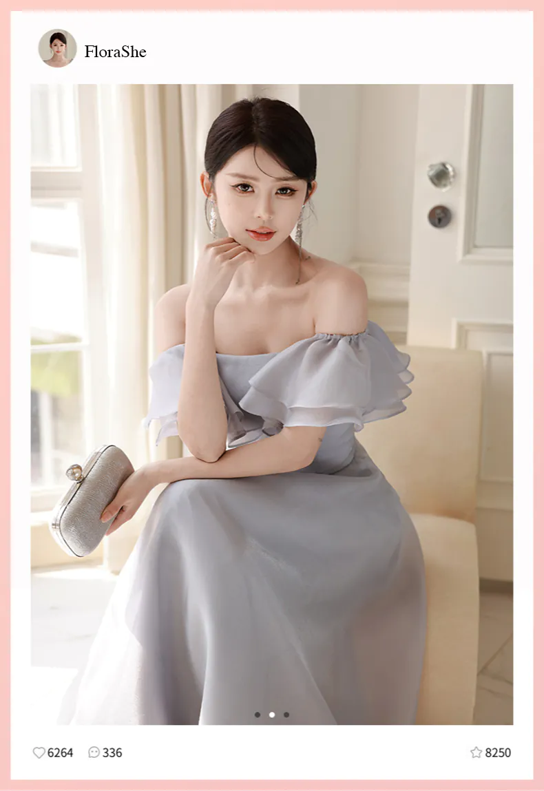 Modest-Light-Gray-Chiffon-Wedding-Party-Bridesmaid-Graduation-Long-Dress11