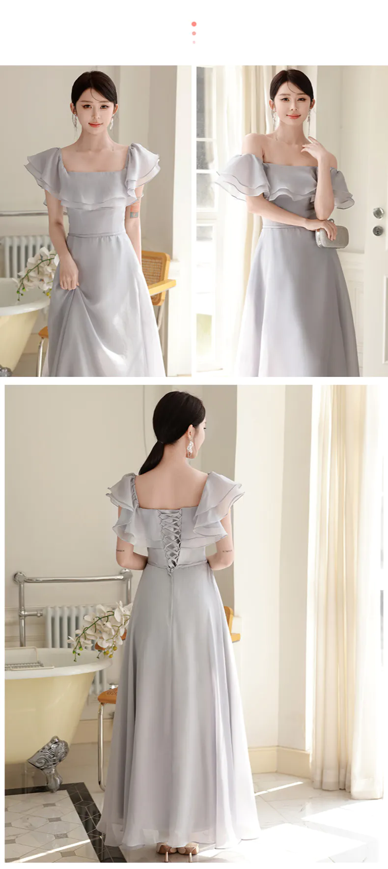 Modest-Light-Gray-Chiffon-Wedding-Party-Bridesmaid-Graduation-Long-Dress16