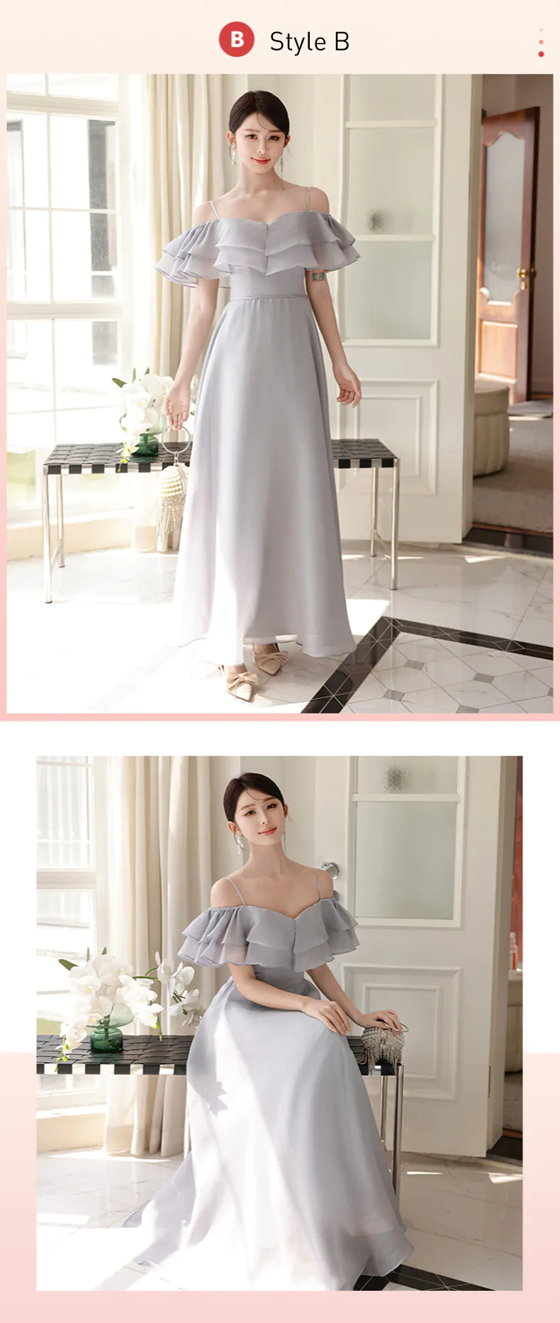 Modest-Light-Gray-Chiffon-Wedding-Party-Bridesmaid-Graduation-Long-Dress17