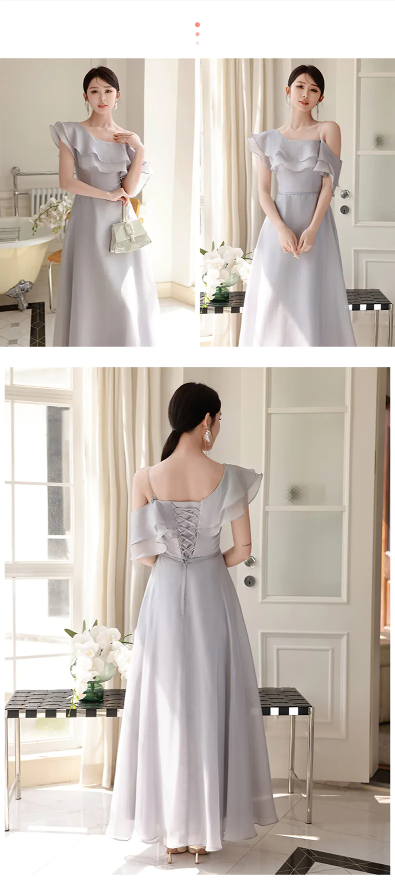 Modest-Light-Gray-Chiffon-Wedding-Party-Bridesmaid-Graduation-Long-Dress20