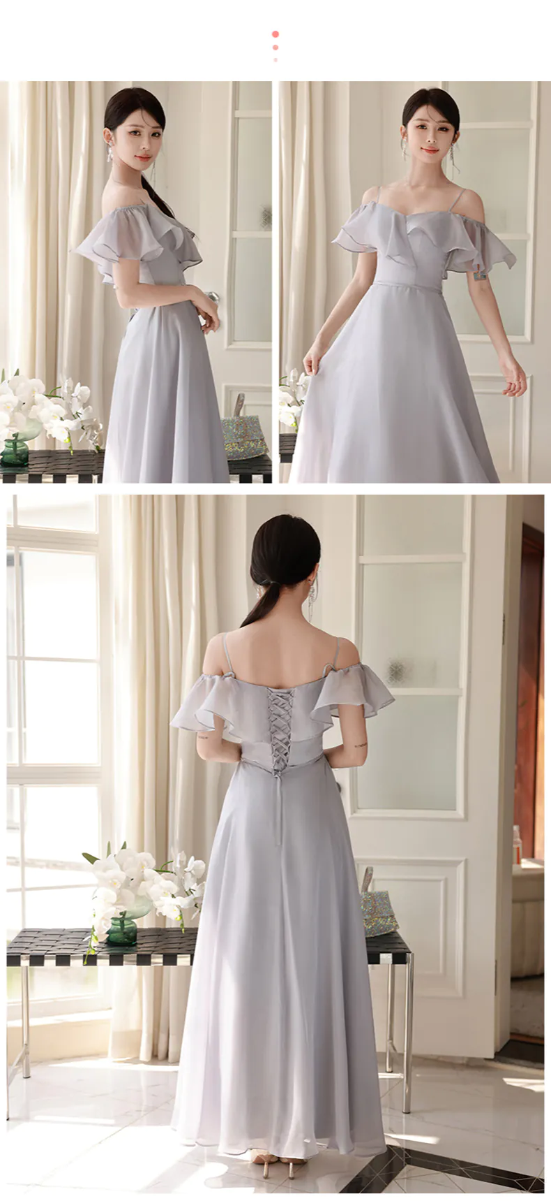 Modest-Light-Gray-Chiffon-Wedding-Party-Bridesmaid-Graduation-Long-Dress22