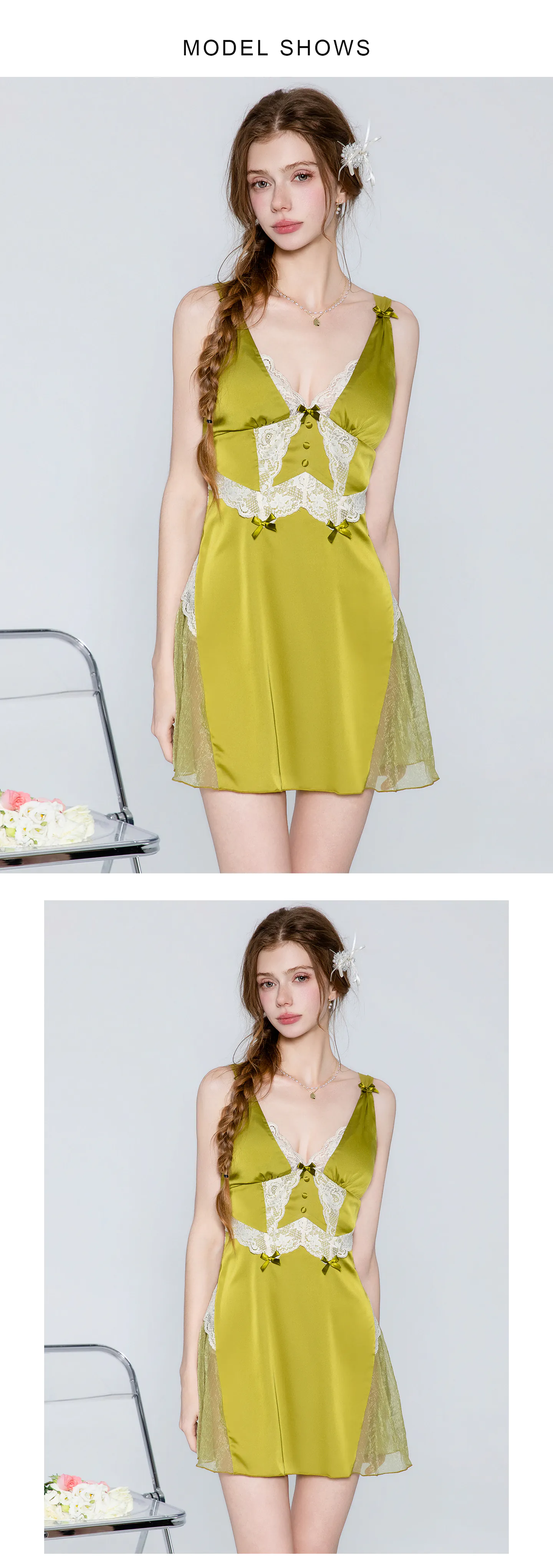Silky-Satin-Lace-Trim-Built-in-Pads-Cami-Nightdress-Patchwork-Chemise12