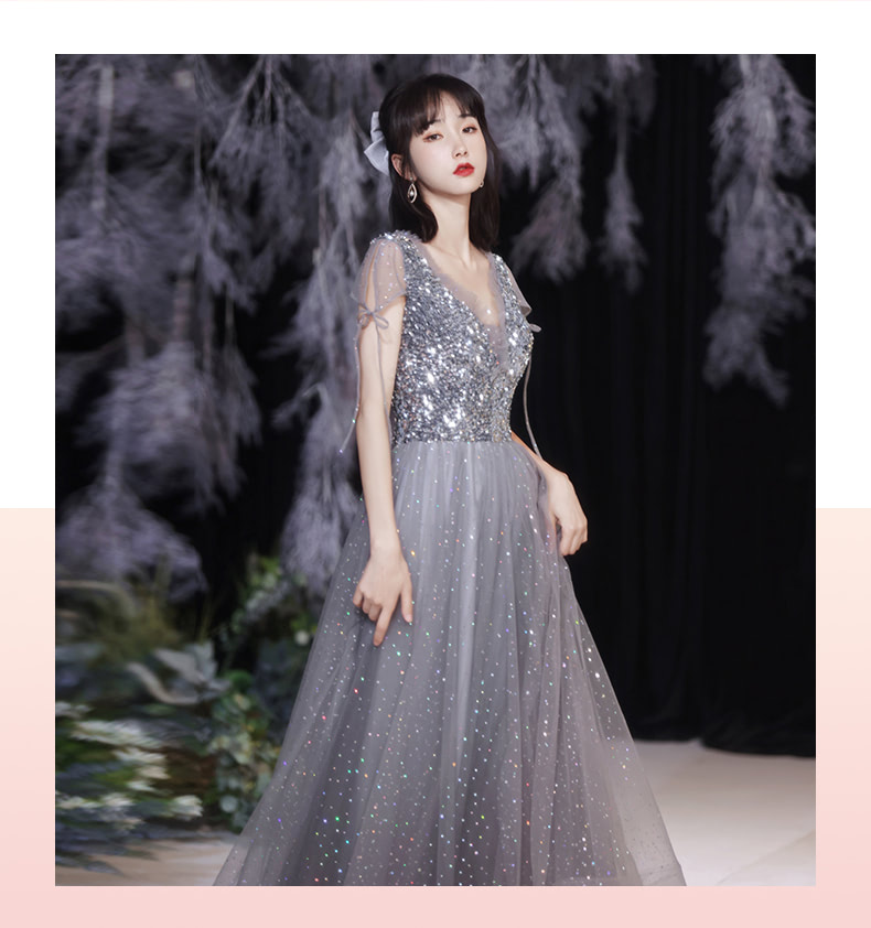 Simple-A-Line-Grey-Chiffon-Long-Bridesmaid-Wedding-Guest-Dress12
