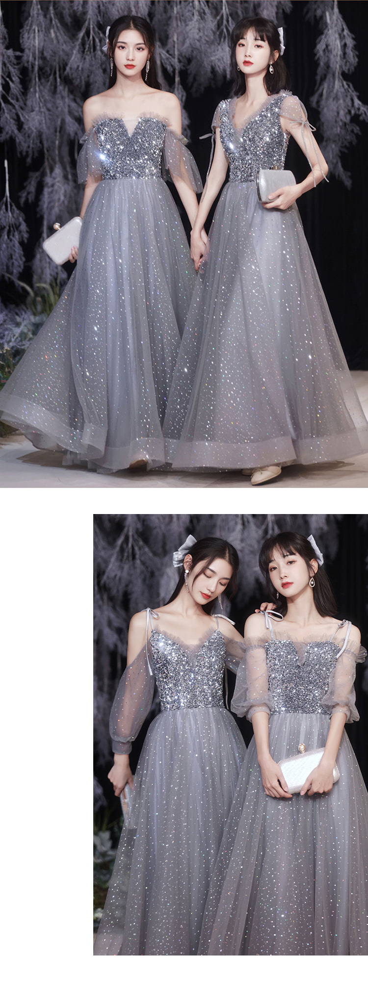 Simple-A-Line-Grey-Chiffon-Long-Bridesmaid-Wedding-Guest-Dress21