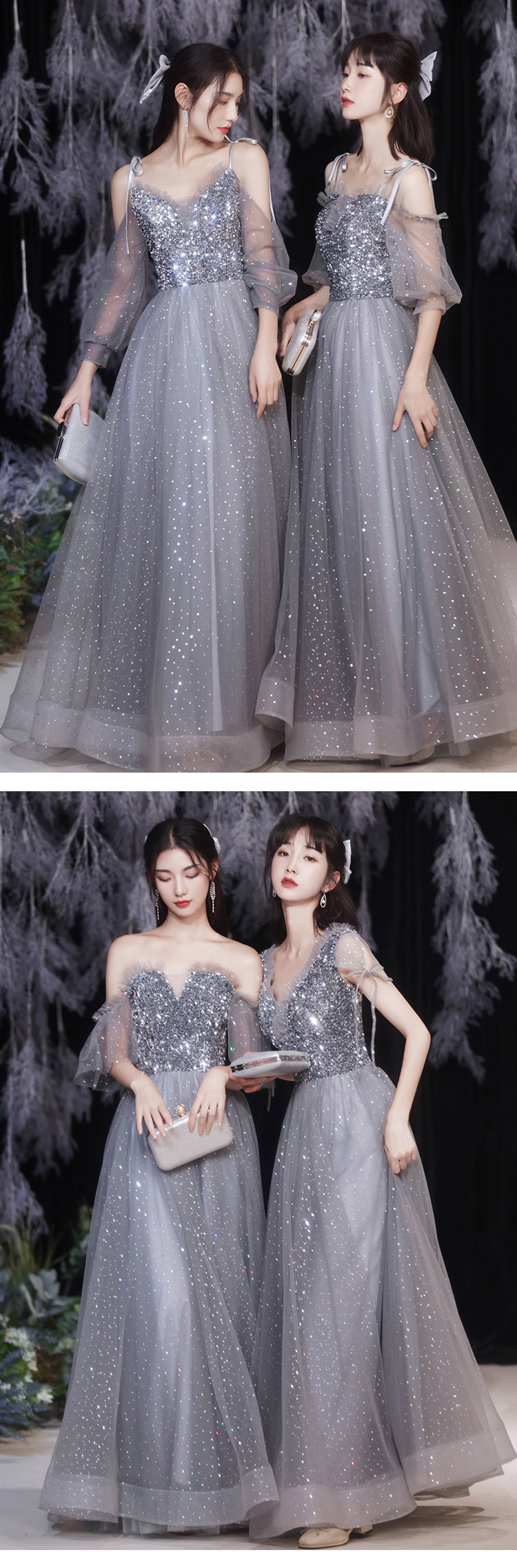 Simple-A-Line-Grey-Chiffon-Long-Bridesmaid-Wedding-Guest-Dress22