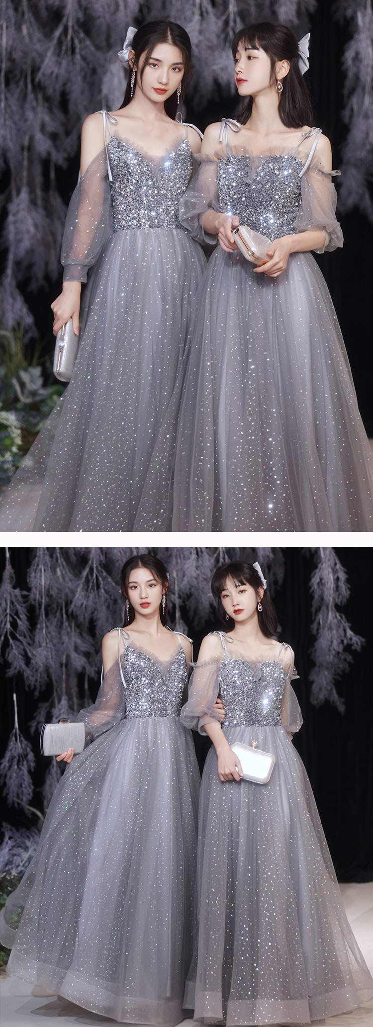 Simple-A-Line-Grey-Chiffon-Long-Bridesmaid-Wedding-Guest-Dress23