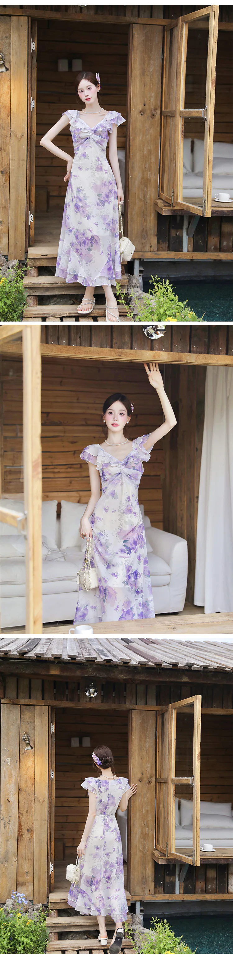 sachin and babi light blue dress Long A-Line Halter Lavender Chiffon Plus Size Bridesmaid Dress with Ruffle