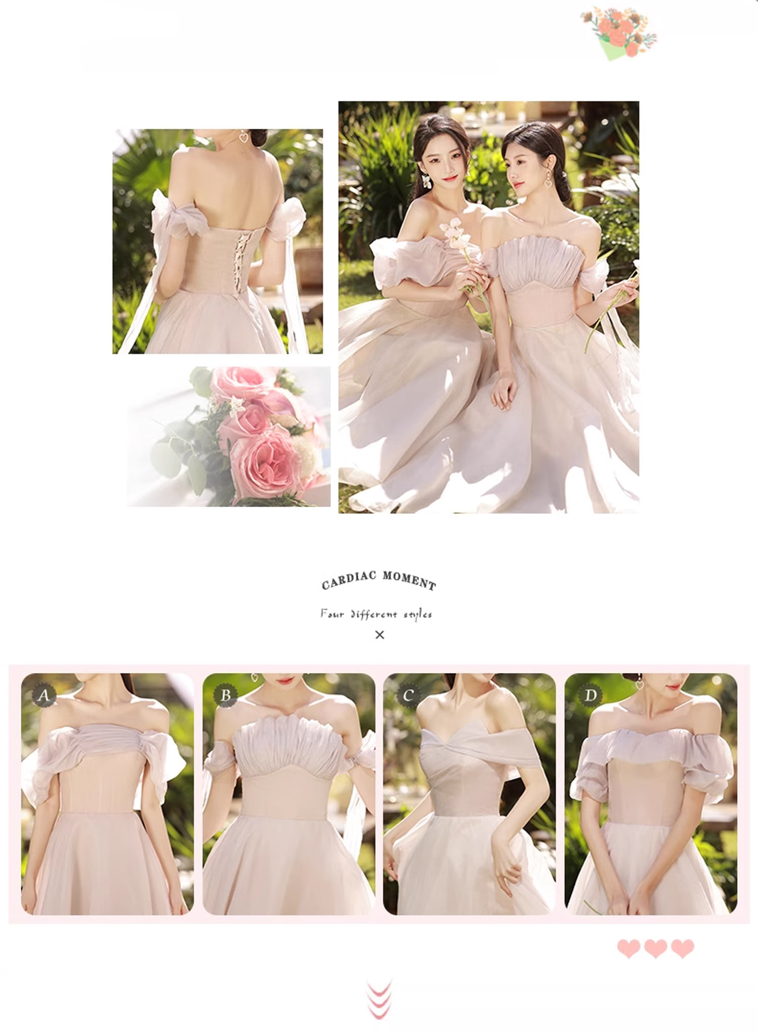 Classy-Light-Pink-Off-the-Shoulder-Tulle-Bridesmaid-Party-Formal-Maxi-Dress11