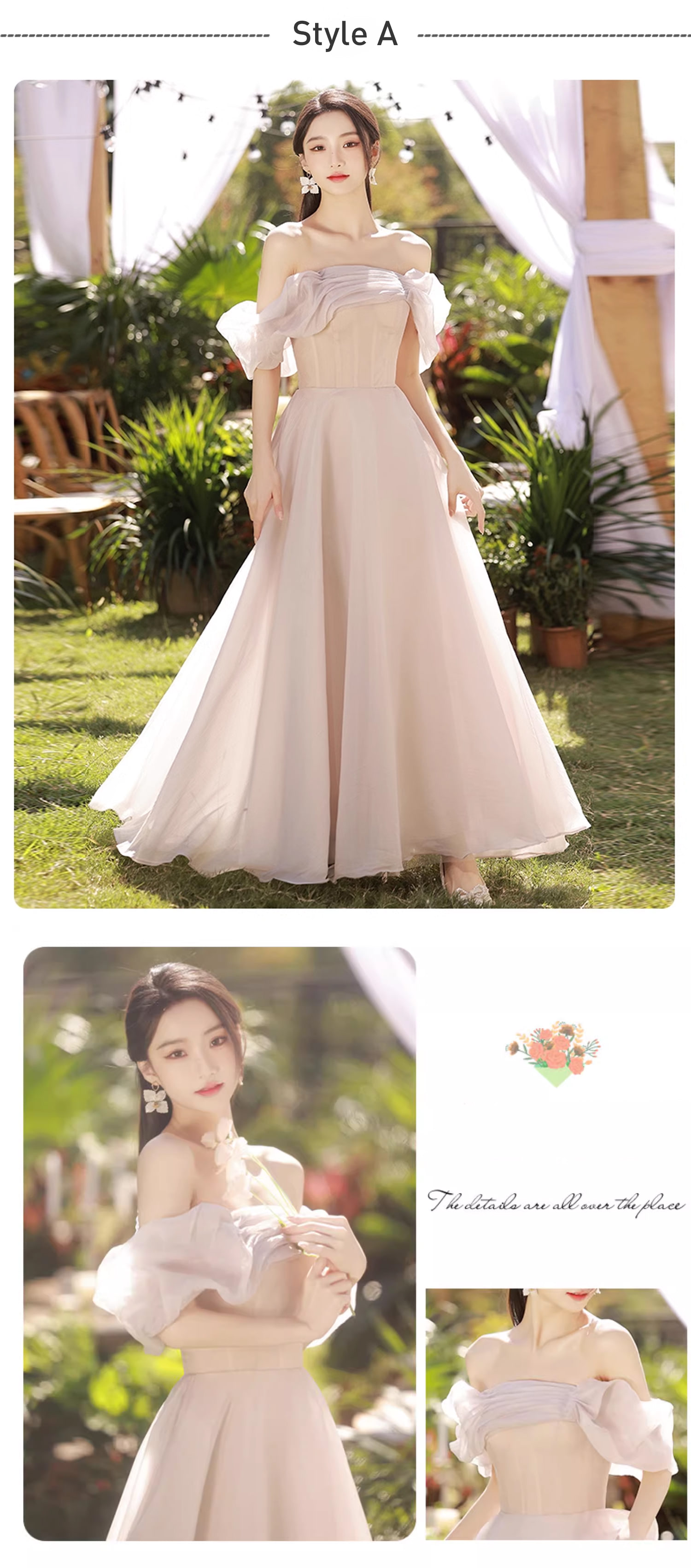 Classy-Light-Pink-Off-the-Shoulder-Tulle-Bridesmaid-Party-Formal-Maxi-Dress15